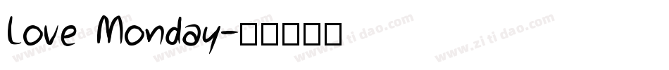 Love Monday字体转换
